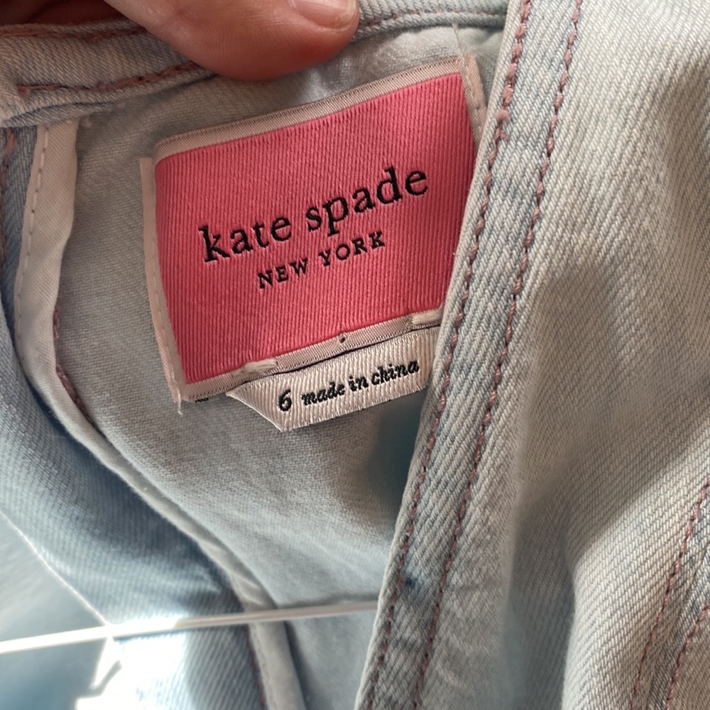 Kate Spade Denim Wrap Dress Size 6 - Picture 4 of 5